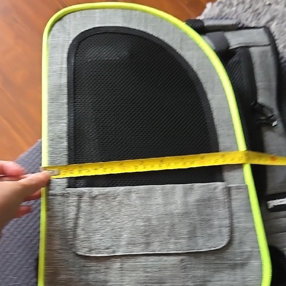 Pet Expandable Backpack Carrier with Mesh Window For Cat Or Small Dog - Picture 6 of 6